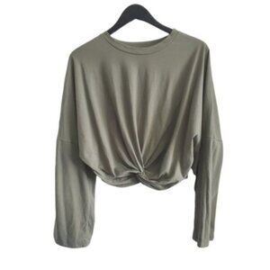 Oak + Fort Green Knot Long Sleeve Top Size OS